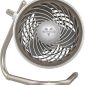 Pivot Clip Personal Air Circulator Fan with Multi-Surface Clip Portable Fan-Champagne front