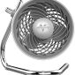 Pivot Clip Personal Air Circulator Fan with Multi-Surface Clip Portable Fan-Ice White front