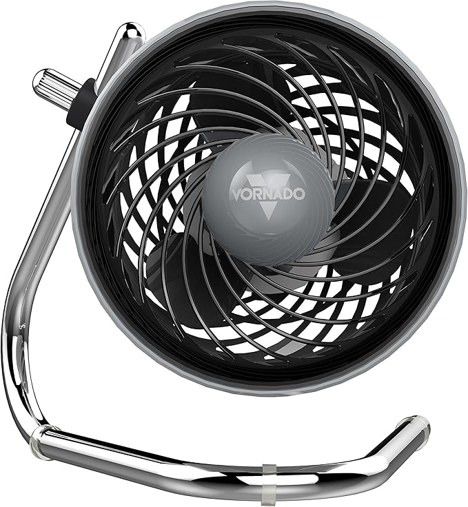 Pivot Clip Personal Air Circulator Fan with Multi-Surface Clip Portable Fan-Storm Gray front