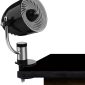 Pivot Clip Personal Air Circulator Fan with Multi-Surface Clip Portable Fan-black
