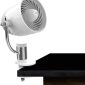 Pivot Clip Personal Air Circulator Fan with Multi-Surface Clip Portable Fan-white