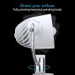 Pivot Clip Personal Air Circulator Fan with Multi-Surface Clip Portable Fan-white airflow