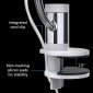 Pivot Clip Personal Air Circulator Fan with Multi-Surface Clip Portable Fan-white design