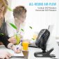 Portable Small USB Clip on Fan with Cord Powered Desk Fan-all round airflow