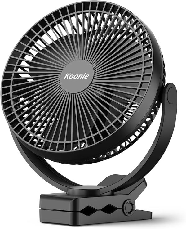 Portable USB Rechargeable Clip Fan For Travel